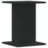 vidaXL Soportes altavoces 2 uds madera ingeniería negro 30x30x40 cm
