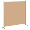 vidaXL Divisor de habitaci&oacute;n de 2 paneles Beige 348 x 180 cm Tela