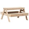 vidaXL Mesa de picnic para ni&ntilde;os madera maciza de pino 88x97x52 cm