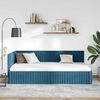 vidaXL Estructura de cama en esquina Azul 100 cm x 200 cm Terciopelo
