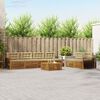 vidaXL Conjunto de sof&aacute;s de exterior con coj&iacute;n 7 pcs Natural y Beige
