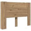 vidaXL Cabecera con LED Roble artisan Madera de ingenier&iacute;a