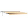vidaXL Armaz&oacute;n de toldo manual con LEDs 4,5 x 3 m