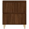 vidaXL Aparadores 3 uds madera contrachapada marr&oacute;n roble 60x35x70 cm
