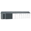 vidaXL Jaula para Aves Antracita 630 x 103 x 142 cm Acero Galvanizado