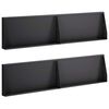 vidaXL Muro de Contenci&oacute;n 4 uds. 80 x 12 x 40 cm Acero Negro