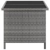 vidaXL Set de comedor de jardín 5 pzas y cojines ratán sintético gris