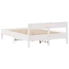 vidaXL Estructura de cama sin colchón madera de pino blanca 150x200 cm