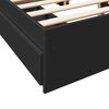 vidaXL Cama con cajones madera de ingenier&iacute;a negro 140x200 cm