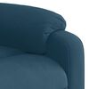 vidaXL Sill&oacute;n reclinable de terciopelo azul
