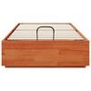 vidaXL Estructura de Cama Ottoman Marr&oacute;n Cera 80 x 200 cm Pino macizo