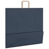 vidaXL Bolsas de papel con asas 250 uds azul 54x15x49 cm