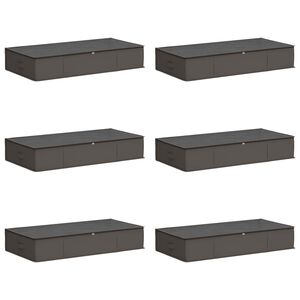 vidaXL Caja de almacenamiento con ventana superior transparente 6 pcs