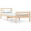 vidaXL Estructura de cama sin colchón madera maciza 100x200 cm