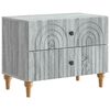 vidaXL Armario de Noche con caj&oacute;n Gris Sonoma 62 x 34,5 x 48 cm
