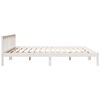 vidaXL Cama extralarga sin colchón madera maciza pino blanca 180x220cm