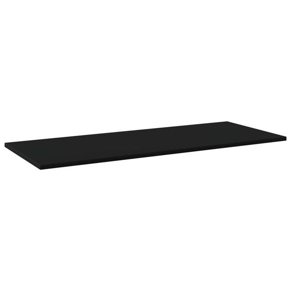 vidaXL Estantes para estanter&iacute;a 4 uds contrachapada negro 100x40x1,5cm