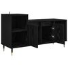 vidaXL Gabinete de TV Roble Negro 100 x 35 x 55 cm