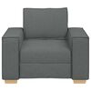 vidaXL Sill&oacute;n sof&aacute; de tela gris oscuro de 100x78x84 cm