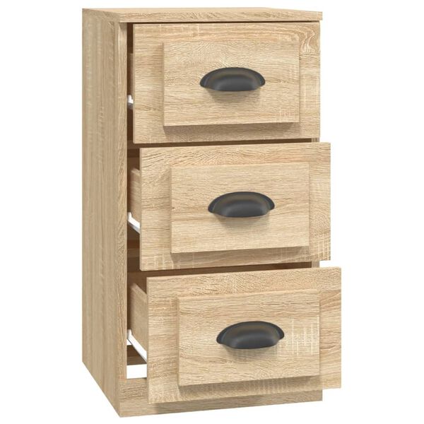 vidaXL Aparador de madera contrachapada roble Sonoma 36x35,5x67,5 cm