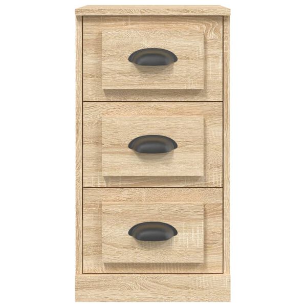 vidaXL Aparador de madera contrachapada roble Sonoma 36x35,5x67,5 cm
