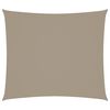 vidaXL Toldo de vela rectangular tela Oxford gris taupe 2,5x3 m