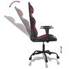 vidaXL Silla gaming cuero sint&eacute;tico negro y rojo vino tinto
