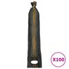 vidaXL Sacos de arena 100 unidades HDPE verde oscuro 103x25 cm