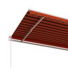 vidaXL Toldo autom&aacute;tico retr&aacute;ctil naranja y marr&oacute;n 600x300 cm