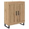 vidaXL Aparador alto 2 pcs Roble artesanal 69,5 x 34 x 180 cm