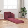 vidaXL Sof&aacute; cama 60cm Rojo vino tela