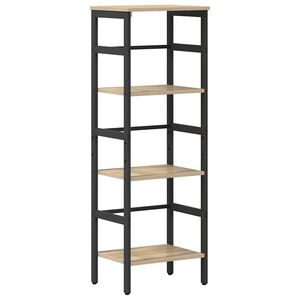 vidaXL Estante de libros 3 niveles 40 x 29,5 x 115 cm Roble Sonoma