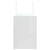 vidaXL Bolsas de papel con asas 250 uds blanca 32x17x25 cm