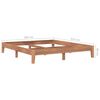 vidaXL Estructura de cama de madera de teca maciza 180x200 cm