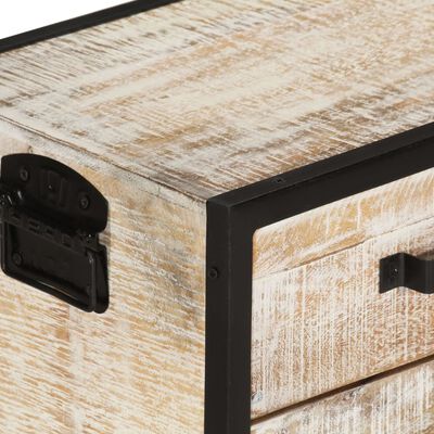 vidaXL Mueble de TV de madera maciza de acacia 110x30x41 cm