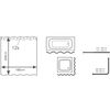 RIDDER Cortina de ducha Madison 180x200 cm