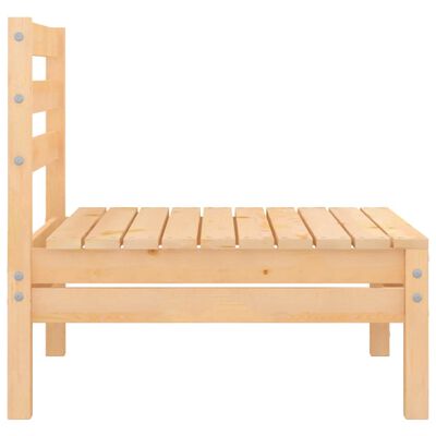 vidaXL Juego de muebles de jardín 9 piezas madera maciza de pino