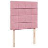 vidaXL Cama box spring con colch&oacute;n terciopelo rosa 90x200 cm