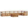 vidaXL Conjunto de sof&aacute;s de exterior 7 uds. Natural