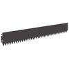vidaXL Borde de C&eacute;sped 20 pcs 103 x 15 cm Acero Negro
