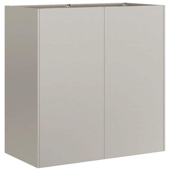 vidaXL Jardinera oxidada 80x40x80 cm acero corten