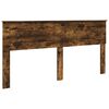 vidaXL Cabecero Roble ahumado Madera contrachapada
