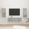 vidaXL Conjunto de mueble de TV 2 pcs Gris Concreto