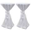 vidaXL 2 manteles blancos de 60 cm con lazo