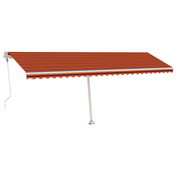 vidaXL Toldo de pie autom&aacute;tico naranja y marr&oacute;n 600x300 cm