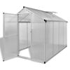 vidaXL Invernadero de aluminio reforzado con marco base 4,6 m&sup2;