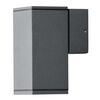 KONSTSMIDE L&aacute;mpara LED de pared Monza individual cuadrada gris oscuro