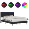vidaXL Estructura de cama Negro 140 x 200 cm Cuero sint&eacute;tico