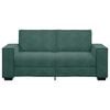 vidaXL Sof&aacute; de 2 plazas de terciopelo verde oscuro 180x78x84 cm