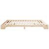 vidaXL Estructura de cama Marr&oacute;n 200 x 210 cm Madera de pino macizo